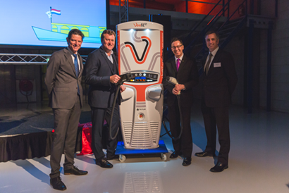 Veefil-RT 50kW fast charger at new Tritium HQ in The Netherlands