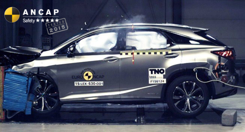 Lexus RX frontal crash test