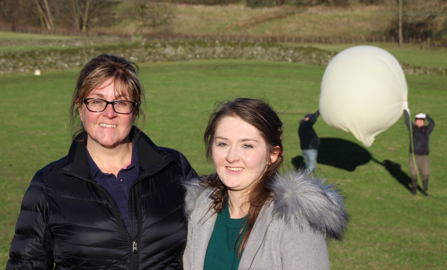 Katie and Jessica Black will see more balloon launches from their farmland in Kentmere – Copyright Concorde Publishing