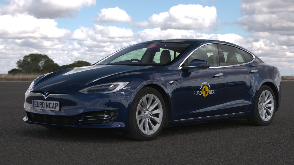 The Tesla Model S has been assessed using a new active safety system test regime implemented at Euro NCAP