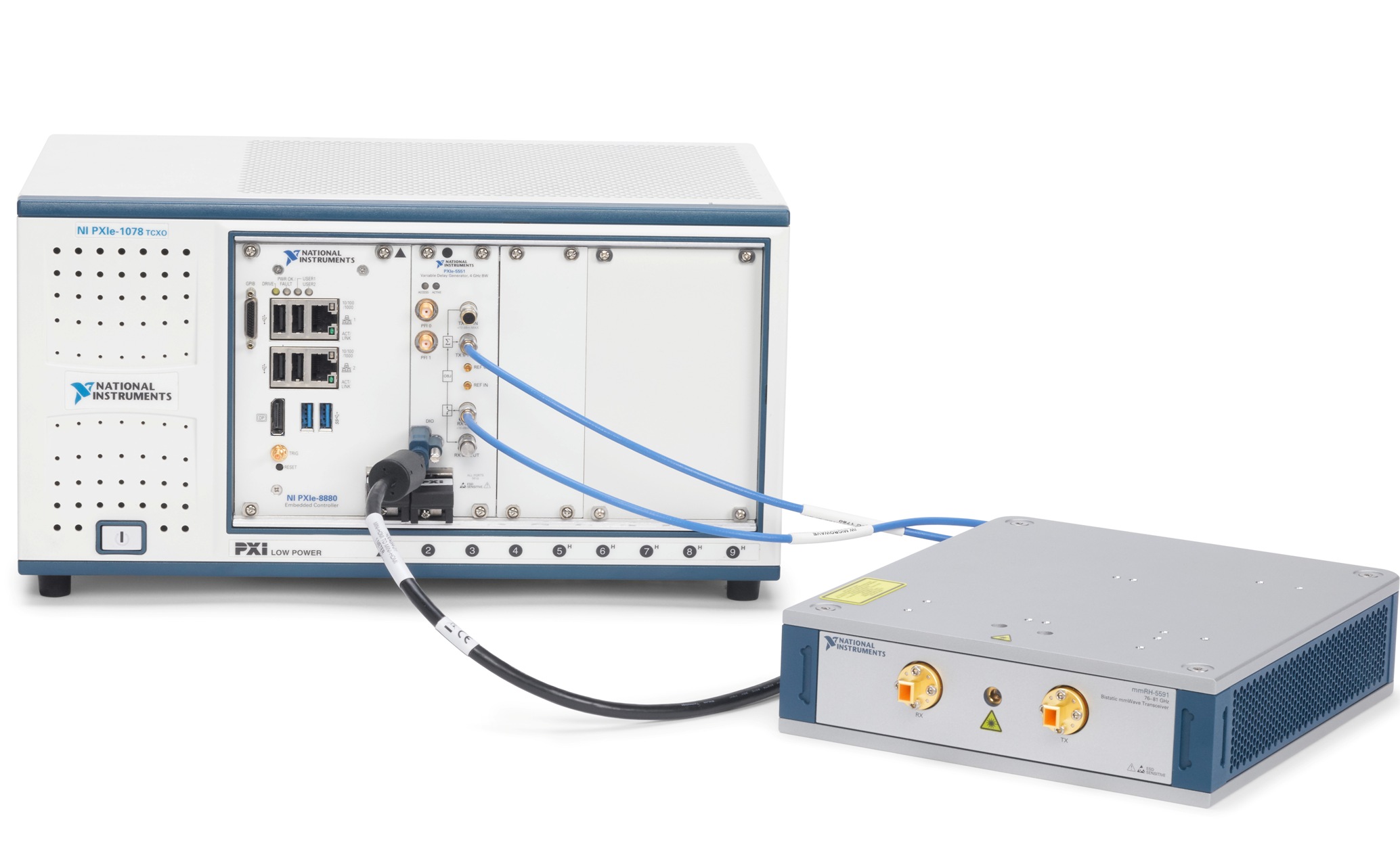 HIL System for EV and the Vehicle Radar Test Systems fit into the full National Instruments test platform