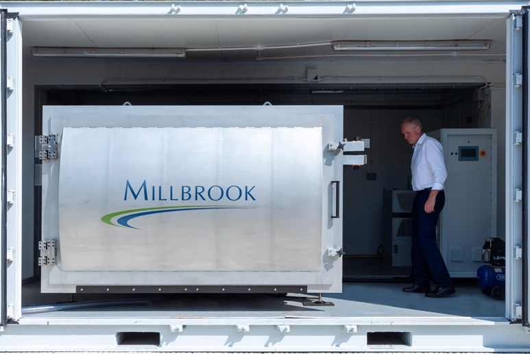 Millbrook altitude test chamber verifies Lithium Ion battery transport safety