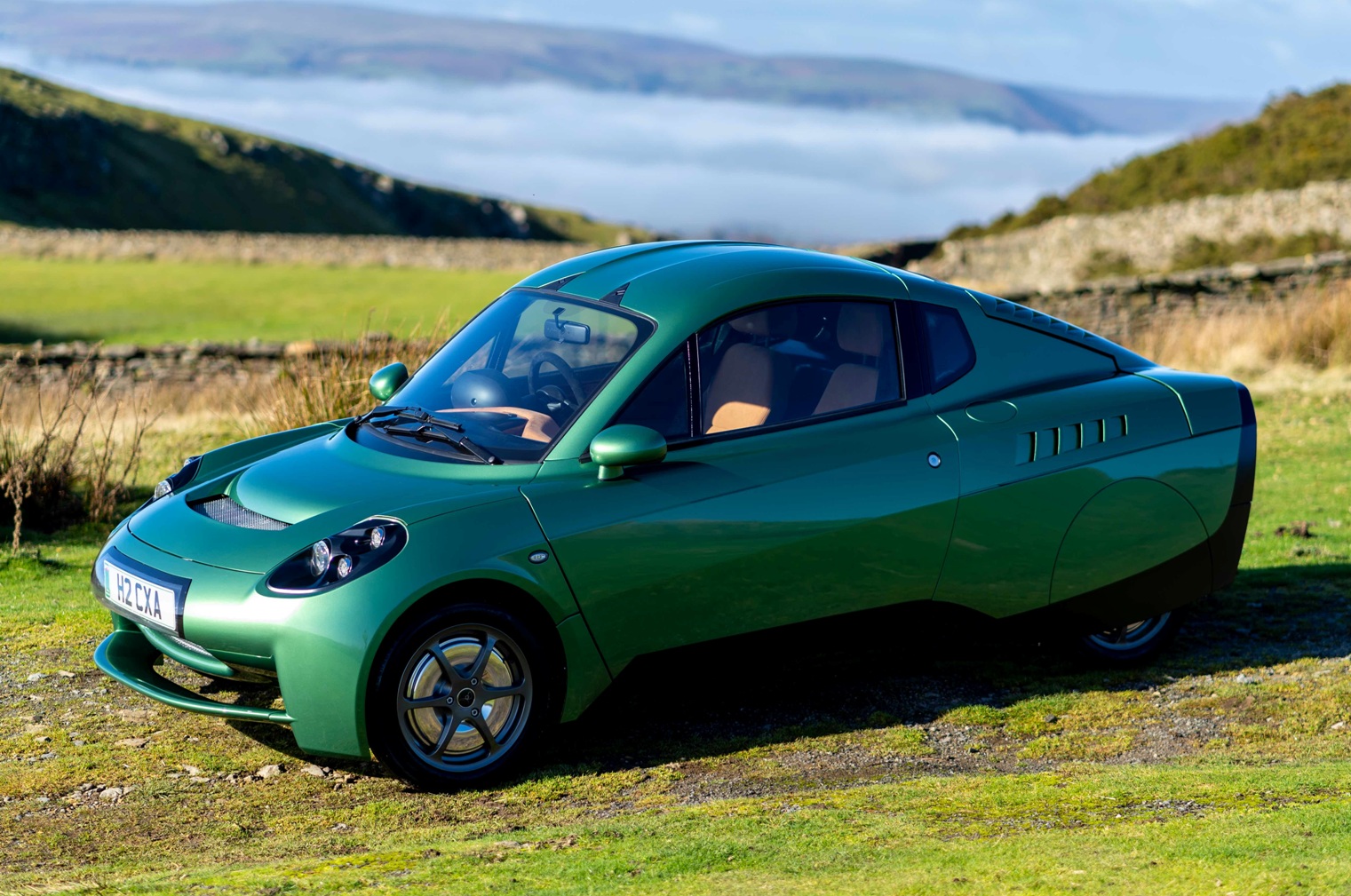 The hydrogen powered Rasa electric coupe is planned to be built in Wales