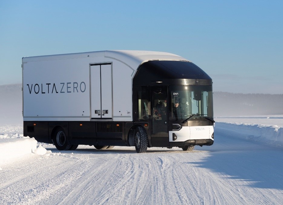 Electric truck gets to grips with winter testing conditions in Northern Sweden