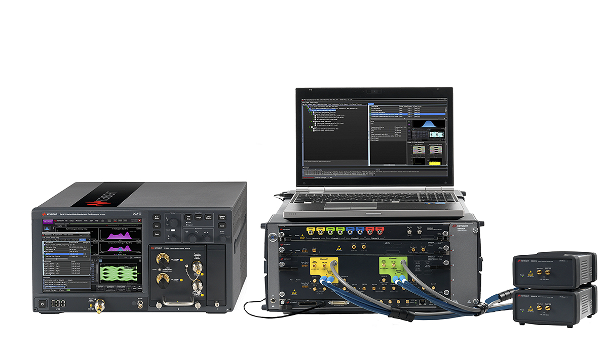Keysight test system supports connectivity speeds of 100 Gbps or greater