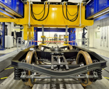 Rail wheelsets and bogies can be tested on the powered rolling road at the IRR at the University of Huddersfield