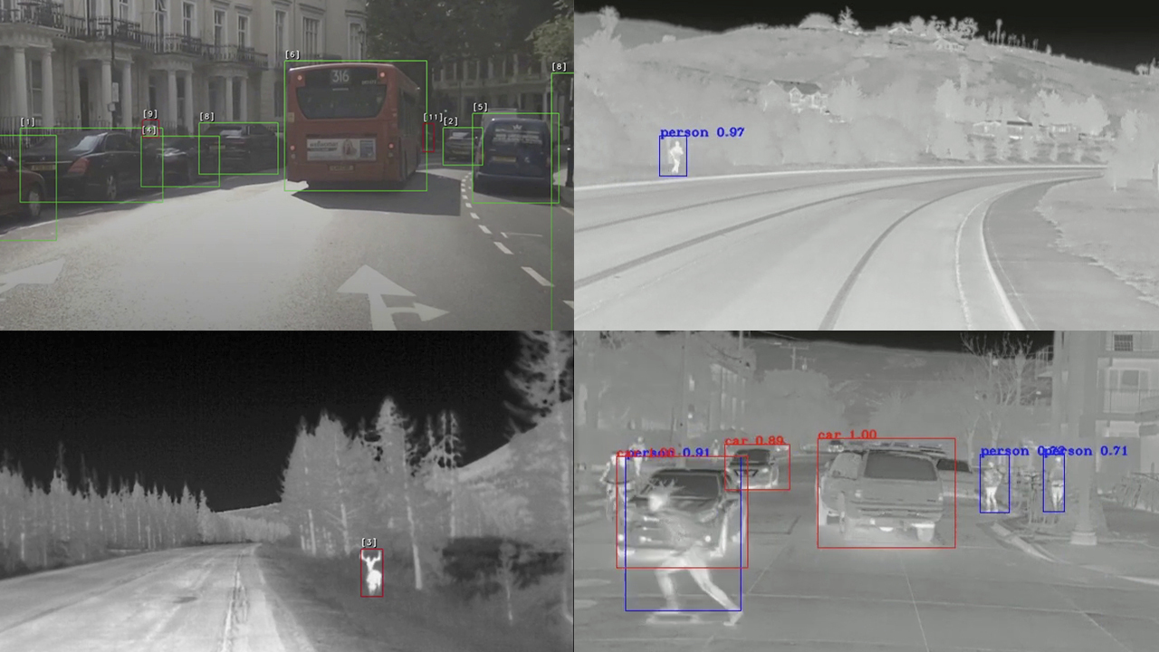 Multi-spectral images used in ADAS and autonomous vehicles to assess the road ahead