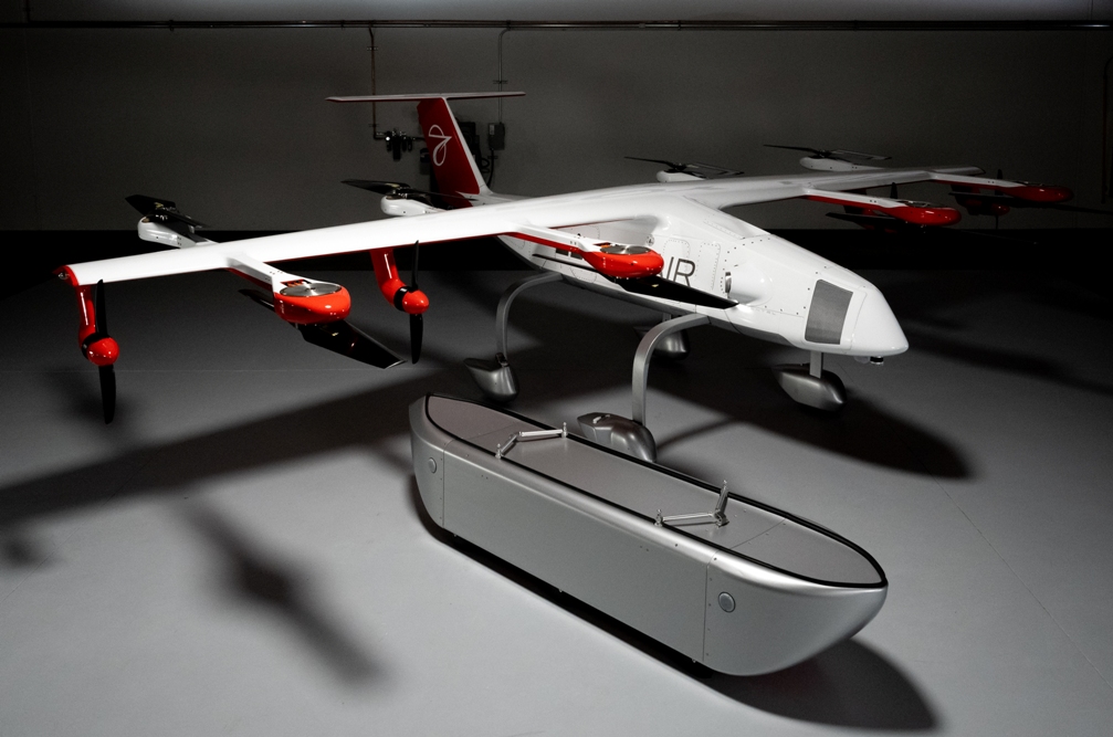 Autonomous vertical take-off and landing (VTOL) aerial cargo system