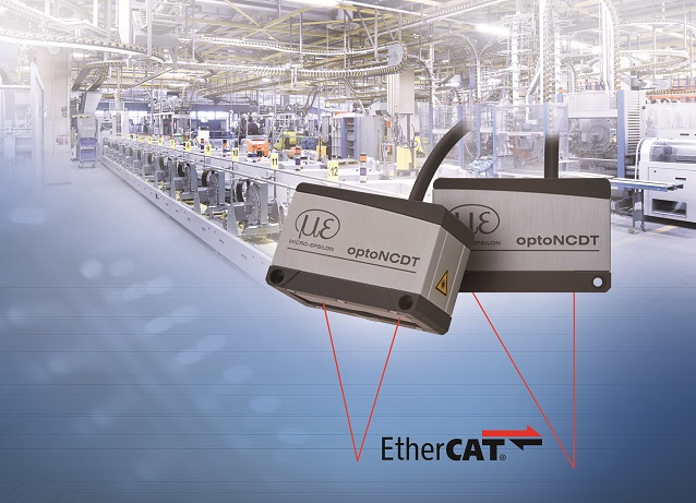 optoNCDT 1900-EtherCAT sensor for a wide range of high speed industrial automation applications