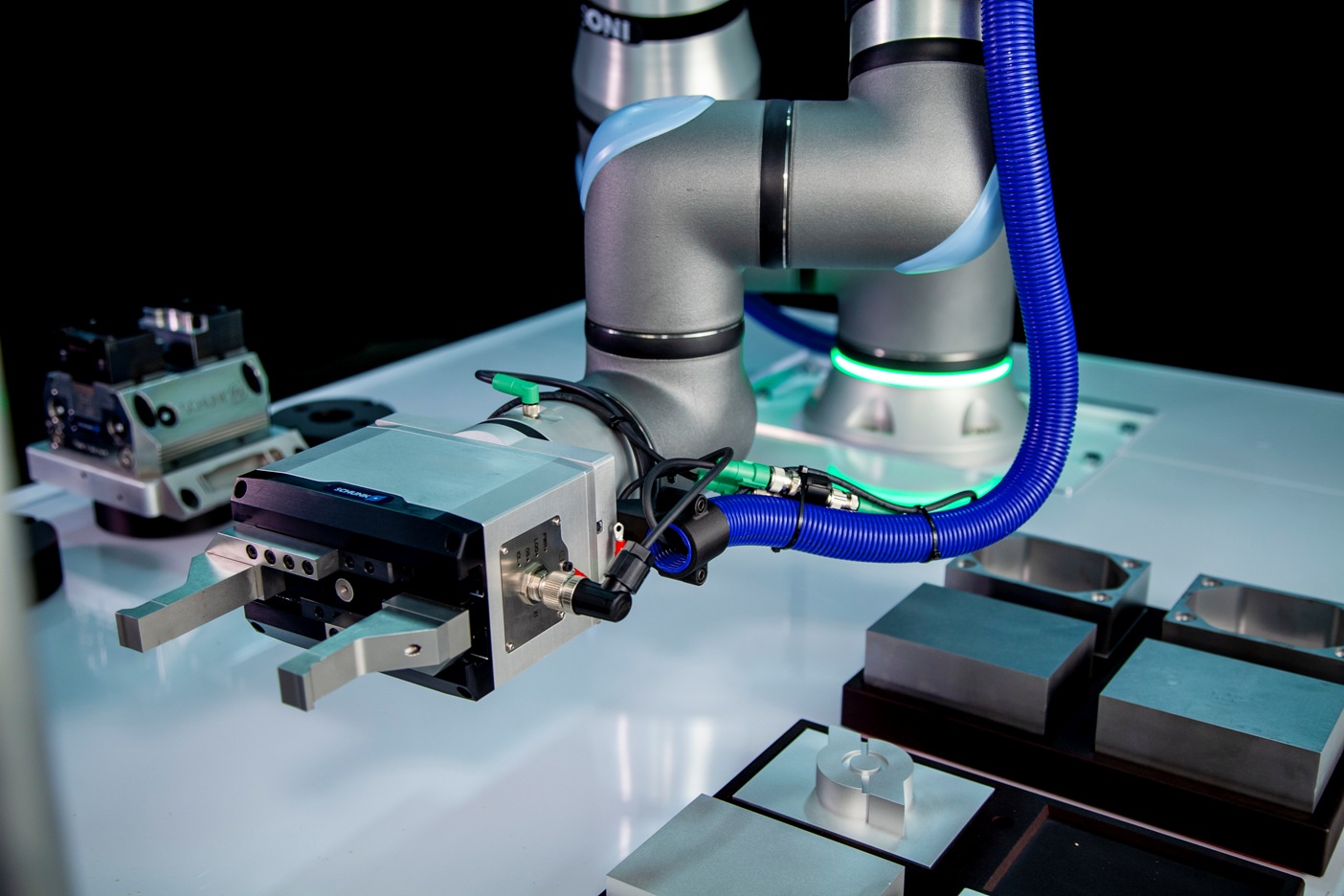 An important application for cobots is machine tending, serving machinery used by human operators