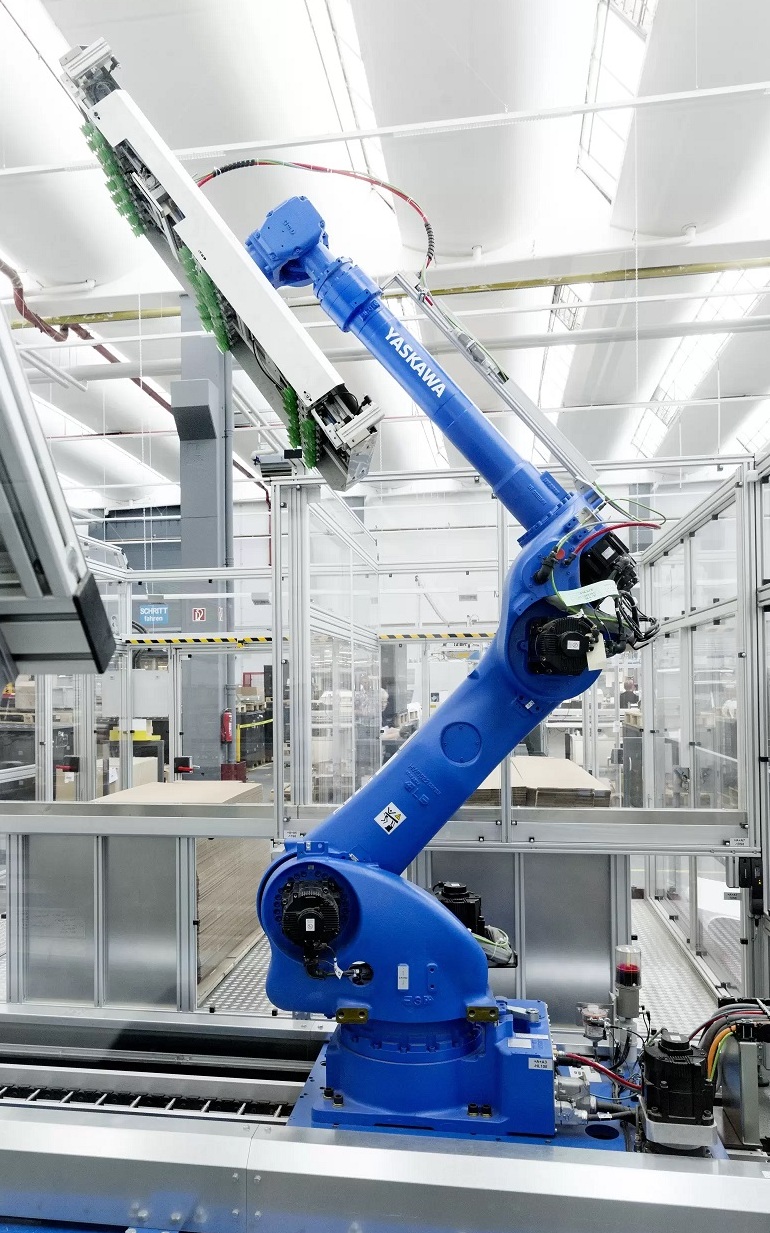 Energy can be recovered from industrial robot motion during its braking cycles