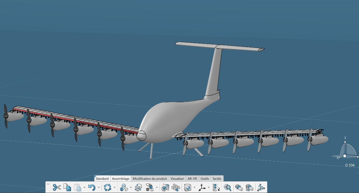 PLM software used for design and certification of concept aircraft
