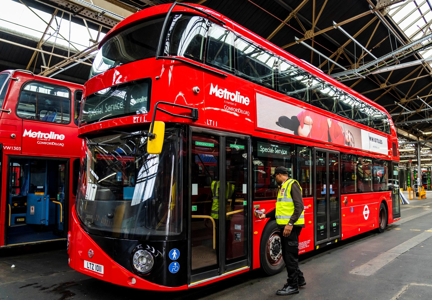 The New Routemaster bus with fully electric drivetrain is undergoing testing in London