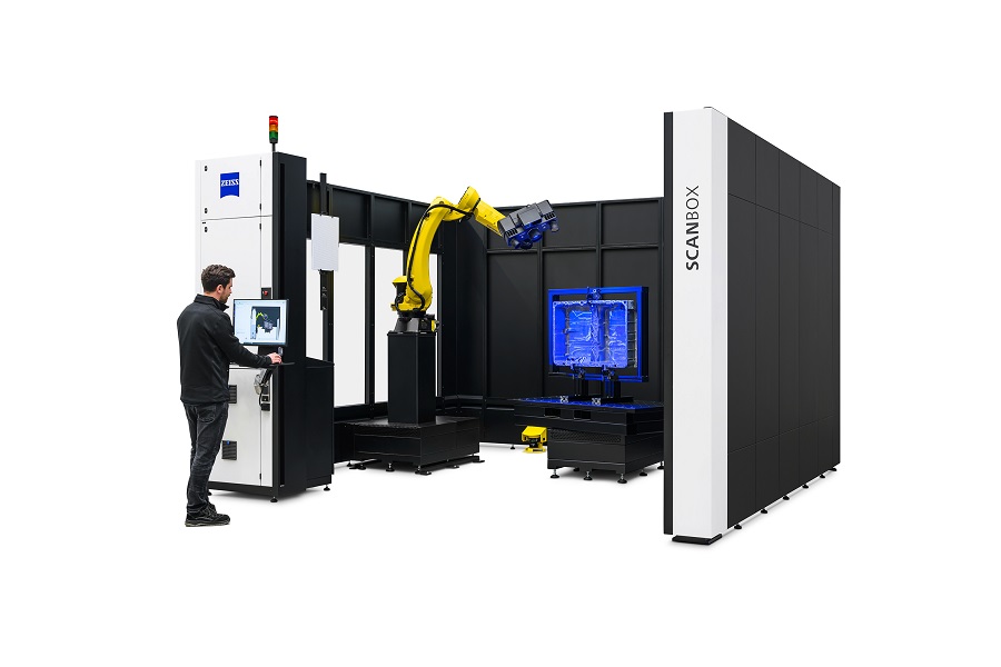 The ScanBox Series 5 performs automated inspection of complex parts