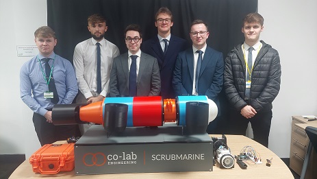 A team of young engineers collaborated on the Scrubmarine project