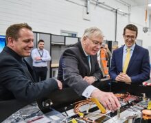 Duke of Gloucester inspects new battery prototyping and test facility in Dudley