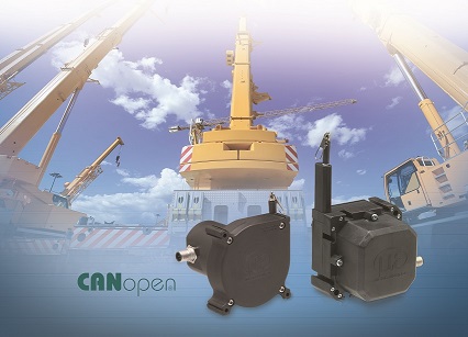 Draw wire sensors for off-highway equipment now feature CANopen interface