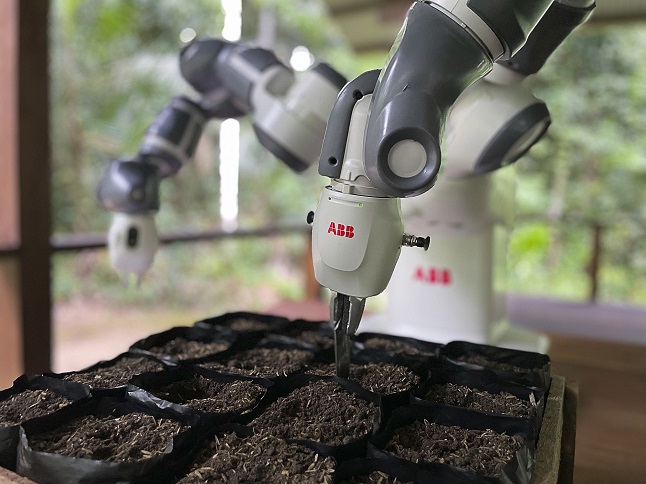 YuMi cobot manages to autonomously plant 640 seed bags per day