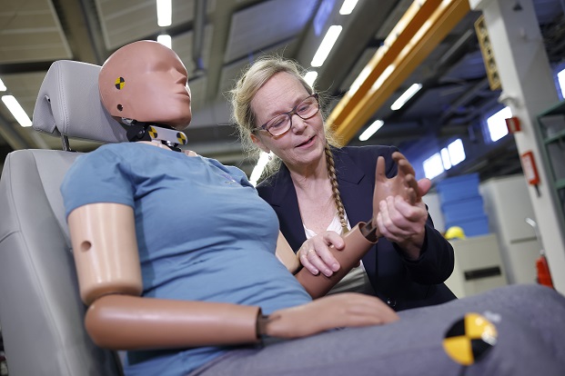 Astrid Linder has won an award for her development of the female crash test dummy