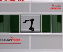 Robotic cell enclosure is capable of being used in Class I cleanroom environments