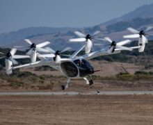 The Joby electric air taxi has been taking part in piloted test flights in Marina, CA
