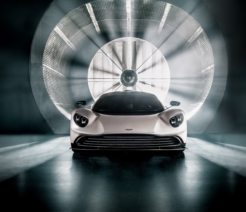 The Aston Martin Valhalla undergoes the same aerodynamic testing as the Formula 1 team cars