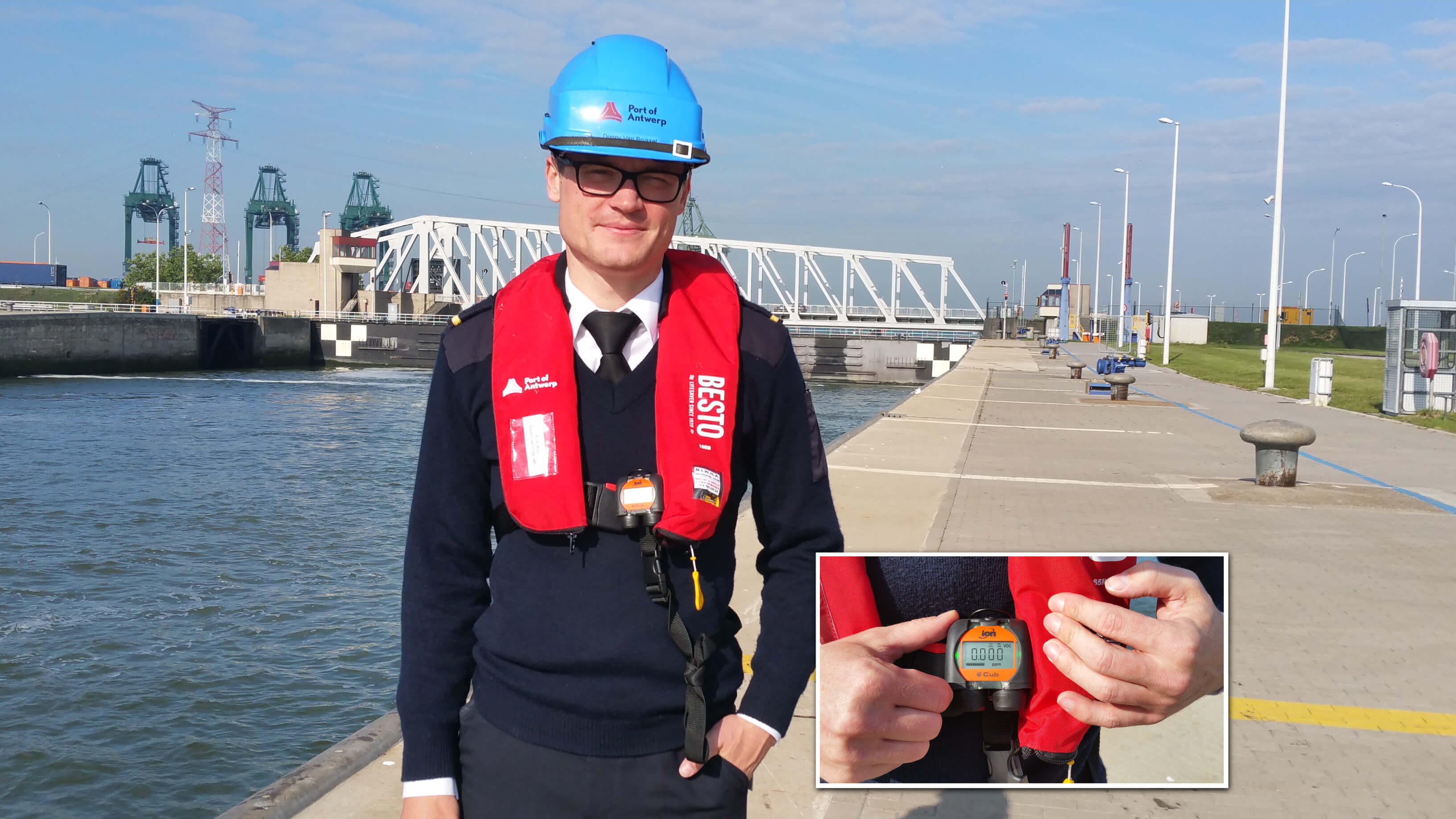 Protecting Port of Antwerp employees from hazardous gases.